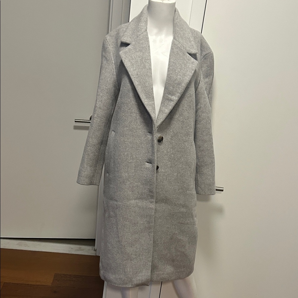 Wilfred Light Gray Trench Coat